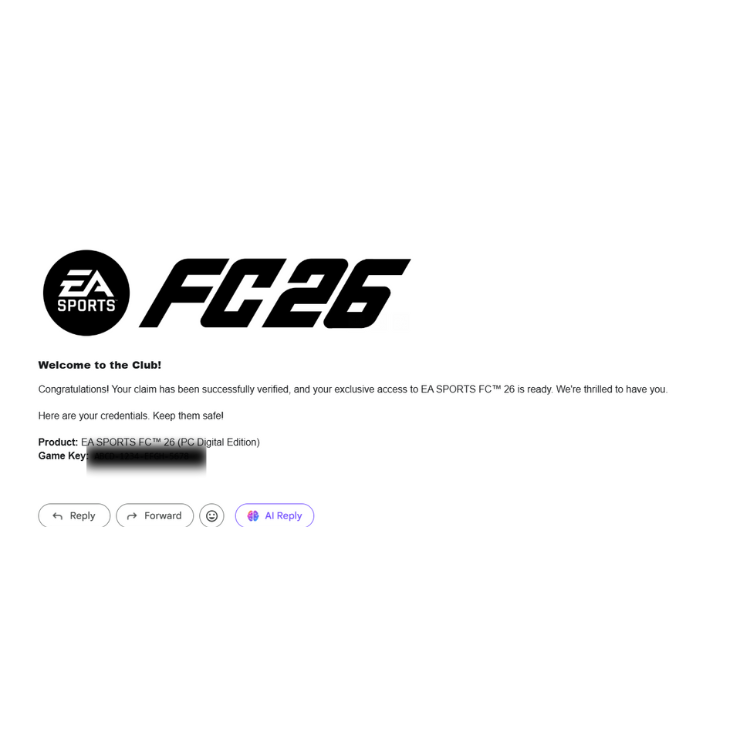 Visual guide showing a confirmation email